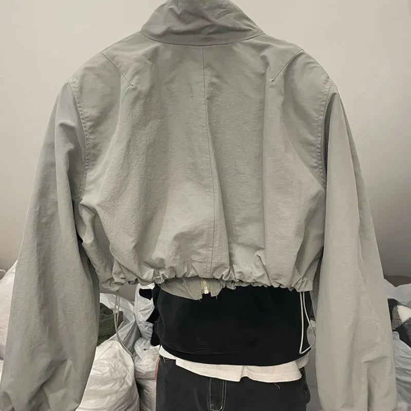 Orenvi Windbreaker Jacket — Vintage Harajuku Edge, Effortlessly Oversized